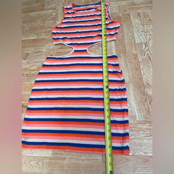 NWT Wdirara women’s cutout stripped front bodycon mini dress size L - Picture 10 of 11